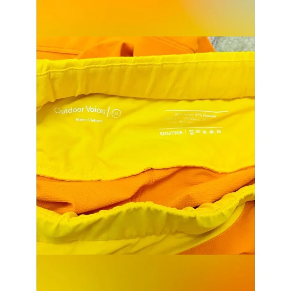 Outdoor Voices Rectrek Skort - Sunshine Yellow Orange, Size M